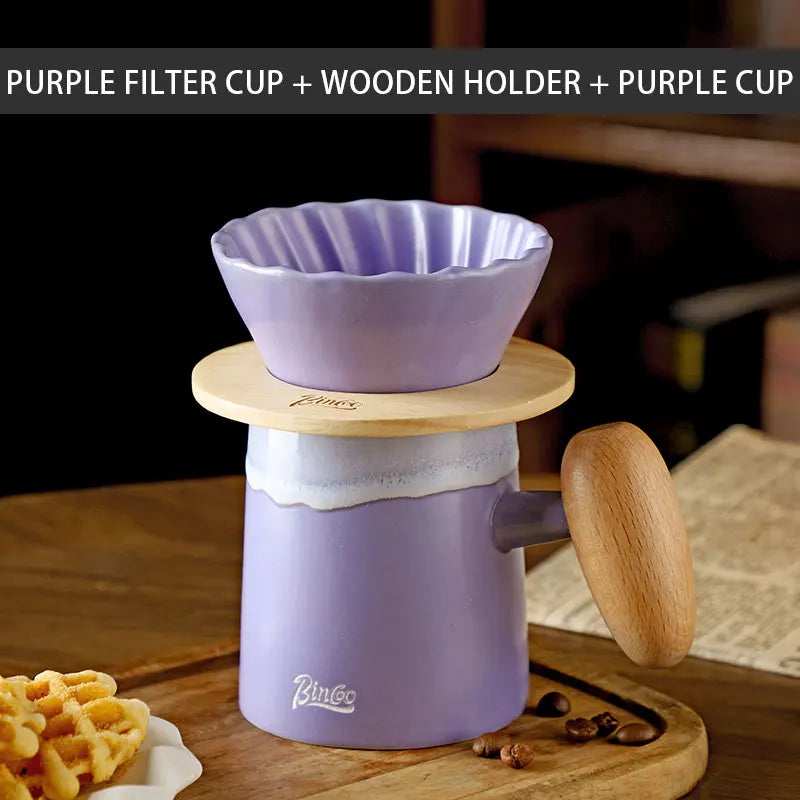 Pour Over Coffee Ceramic Coffee Pot Set, 200-400ml-7