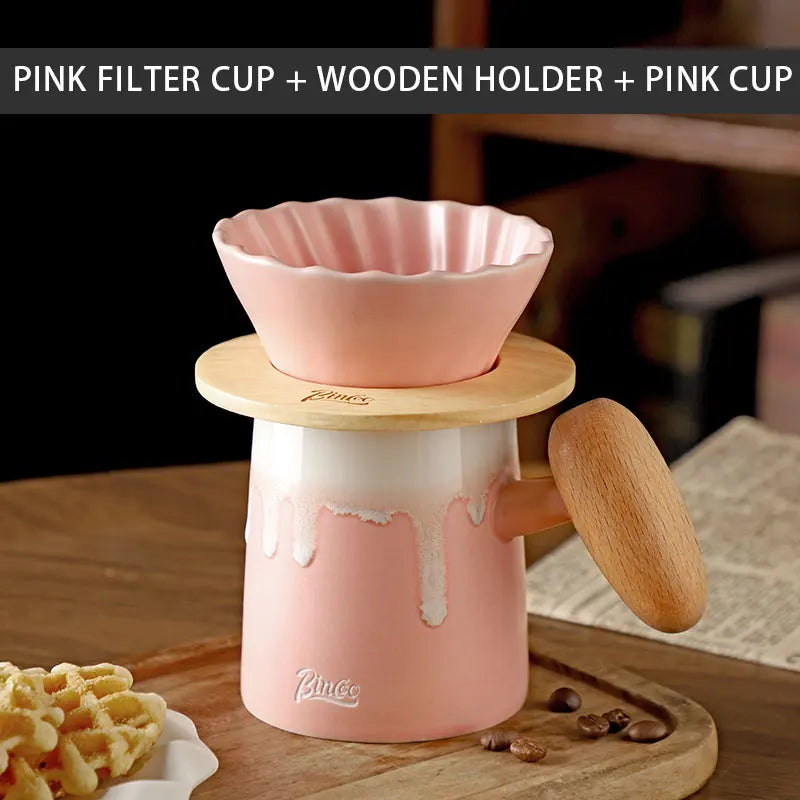 Pour Over Coffee Ceramic Coffee Pot Set, 200-400ml-8